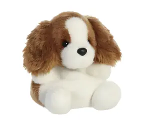 AURORA Plyšový pes Lady Spaniel hnedo-biela / 13 cm / Plyš