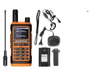 Baofeng UV-17E oranžová / Vysielačka / 2 ks / VOX / dosah 10 km / batéria 1800 mAh