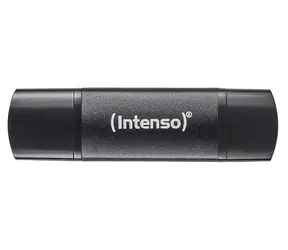 INTENSO Flex Line 64GB čierna / Flash disk / USB-C, USB-A / USB 3.2 Gen 1 / čítanie 70 MB/s