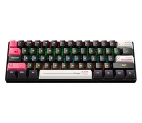ONIKUMA G55 čierna / Herná klávesnica / drôtová / USB / RGB / 61 kláves / vodeodolná