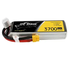 Tattu LiPo batéria 3700mAh 14,8 V 4S1P / Batéria / 45C / XT60