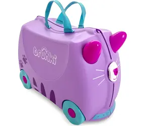 TRUNKI Jazdiaci kufrík Cassie Mačička / Detská batožina na kolieskach