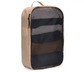 Thule Packing Cube M TPCS202 jemná béžová / Cestovný organizér / Sieťovaný vršok / Zip YKK / Recyklovaný nylon