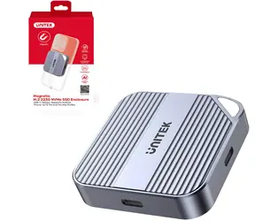 Unitek SolidForce Reefer S1244AGY01 / Externý box pre M.2 SSD / NVMe / SATA / magnetický / USB-C