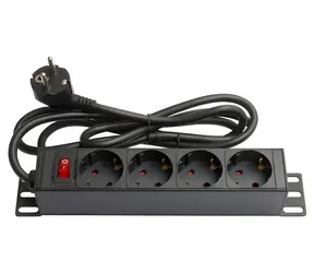 Good Connections 19" PDU čierna / PDU / 1U / 4X zásuvka / 16 A / 1,8 m