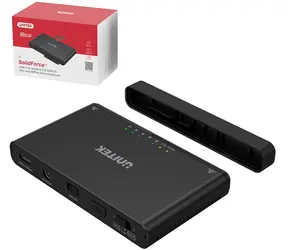 Unitek S1222A čierna / Externý box pre M.2 NVMe a 2,5 "/3,5" SATA / USB-C 3.2 Gen2 / 10 Gbps