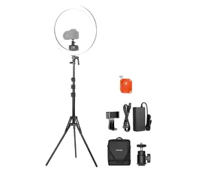 Neewer SRP18C / Kruhové LED svetlo / priemer 48 cm / RGB / 2500-10000K / so statívom