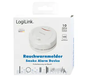 LogiLink dymový hlásič biela