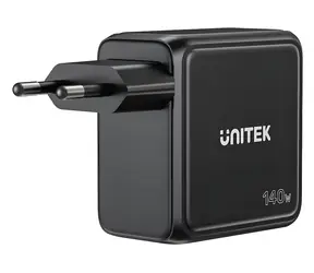 Unitek P1132ABK01- EU čierna / Nabíjačka / 140 W / 3x USB-C / 1x USB-A / Power Delivery 3.0