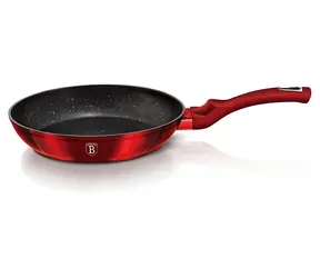 BERLINGERHAUS BH-1252 Metallic Line červená / Panvica / Mramorový povrch / 24 cm
