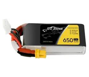 Tattu 650mAh 11,1V 75C 3S1P / LiPo batéria / XT30 konektor / RC modely