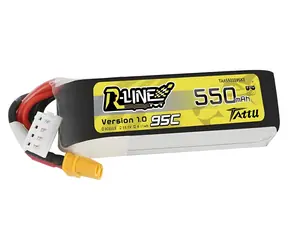 Tattu R-Line 550mAh / LiPo batéria / 11,1 V / 3S1P / 95C / XT30