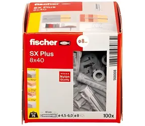 fischer SX PLUS 8x40 / Hmoždinka / 100 ks