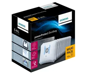 Siemens PowerProtect VZ16GALL / Filtračné vrecko do vysávača / 4 ks + mikrofilter