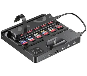 Unitek Nabíjacia stanica pre Nintendo Switch s čítačkou kariet / Nabíjacia stanica / USB hub / Čítačka herných kariet
