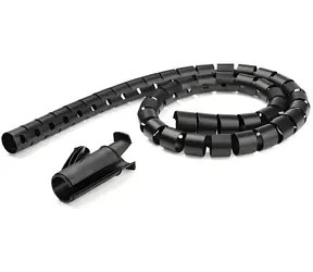 StarTech Káblová špirálová bandáž čierna / Ochrana káblov / 25 mm / 1,5 m / PE