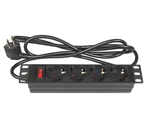 Good Connections 19" PDU čierna / PDU / 1U / 4X zásuvka / 16 A / 3500 W / 1,8 m