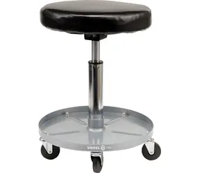 Vorel Dielenská stolička pojazdná / Dielenská stolička / nosnosť 135 kg / výška 370-490 mm