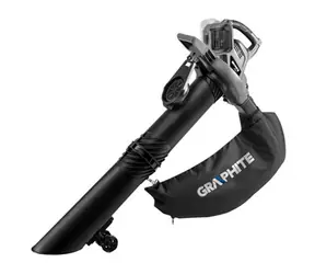 Graphite 58G036 / Aku fukár a vysávač lístia / 2x18 V / 220 m3/h / vak 35 l