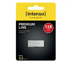 INTENSO Premium Line 128GB strieborná / Flash disk / USB-A 3.2 Gen 1 / čítanie 100 MB/s