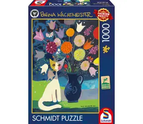 Schmidt Puzzle Rosina Wachtmeister: Biela mačka / 1000 dielikov / od 12 rokov