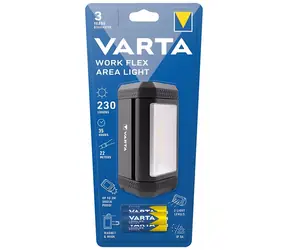 Varta WorkFlex Area Light pracovné svietidlo čierna / 3x AA / 230 lm / IP54