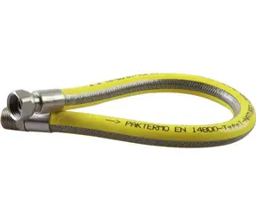 Mora PR HAB 150 / Plynová pripojovacia hadica / 150 cm / Nerezový vlnovec