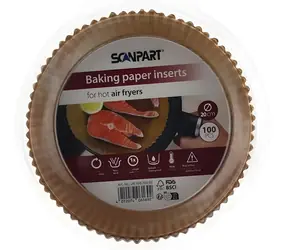 ScanPart papier na pečenie do fritézy pr. 20 cm / papier na pečenie / 100 ks / do 120 °C