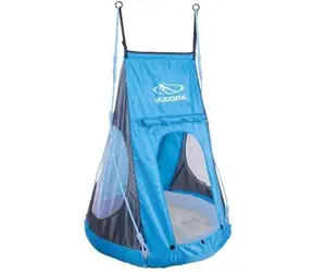 Hudora Cozy Castle 90 svetlo modro-šedá / Strieška pre hojdacie hniezdo / O 90 cm / výška 108 cm