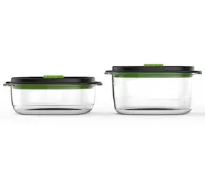 FoodSaver FFC025X / Sada vákuových dóz / 0,7 la 1,2 l / indikátor vákua / bez BPA