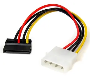 StarTech Napájací adaptér LP4 na lomený SATA / Adaptér / Molex 4-pin > SATA 15-pin / 15,24 cm