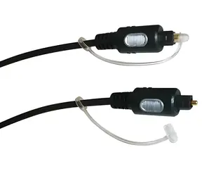 Schwaiger optický kábel Toslink čierna / Audio kábel optický / Toslink - Toslink / pozlátené konektory / 1,5 m