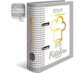 Herma Star of the Kitchen / Zakladač na recepty / A5 / viacfarebný / chrbát 7 cm