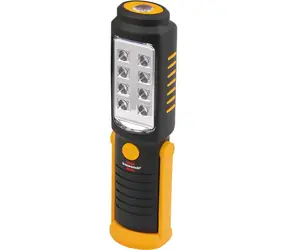 Brennenstuhl Inšpekčné LED svetlo / Svietidlo / 8 +1 SMD LED / 250 +100 lm / otočný hák a magnet / batéria 3x AA