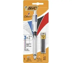 Bic 4 Colours / Guľôčkové pero a mikroceruzka / 3 farby atramentu / mikroceruzka HB 0,7 mm / stopa 0,32 mm