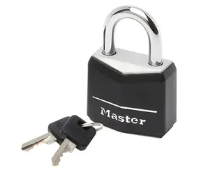 Master Lock 9130EURDBLK čierna / Visiaci zámok / Hliník / Bezpečnostná trieda 4 / 30 mm