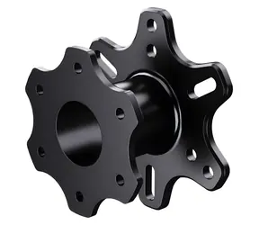 PXN Z QS čierna / Rýchloupínací adaptér volantu / 50-70 mm / CNC hliník