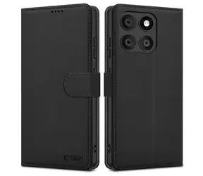 Tech-Protect Wallet čierna / Puzdro / Motorola Edge 60, 60 Fusion / Peňaženkové