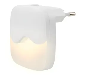 Ansmann Nočné LED svetlo do zásuvky biela / Nočné LED svetlo / súmrakový senzor / 0,45 W / 5 lm / teplá biela
