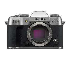 Fujifilm X-T50 strieborná / Digitálny fotoaparát / telo bez objektívu / X-Trans CMOS 5 HR / dotykový LCD 3" / Wi-Fi