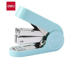 DELI Zošívačka LonGreen Easy svetlo modrá / Mini / 25 listov / 24/6 & 26/6 / 50 spôn / recyklovaný plast