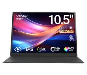 10,5" Minix SF10T čierna / Prenosný monitor / IPS / Full HD / dotykový / USB-C