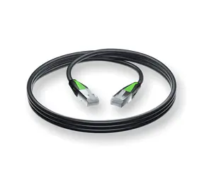 ZyXEL Patch kábel Cat6A 1 m čierny / Patch kábel / SF/FTP / RJ-45