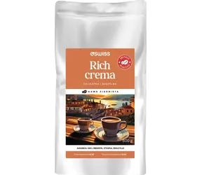4Swiss Rich Crema 500 g / Zrnková káva / čerstvo pražená