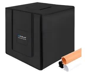Puluz PU5080EU / Fotografický stan bez tieňov / 80 x 80 x 80 cm / LED / 8500 lm / 5500 K