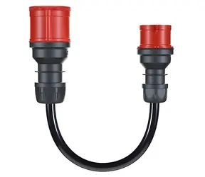 go-e adaptérový kábel CEE32 3f 32A na CEE16 1f 16A čierna / Adaptér / 30 cm / IP55