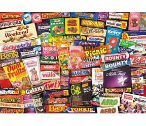 GIBSONS Puzzle Sladké spomienky 80. roky / 500 dielikov / 49 x 34 cm