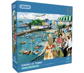 GIBSONS Puzzle Večera v Tenby / 1000 dielikov / 68 x 49 cm