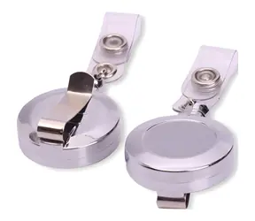 EuroSupplies Navijak pre visačky chrómovaný / Navijak / O32 mm / traky 12 mm / lanko 600 mm