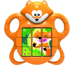 Zvukové puzzle Líška / Detské puzzle / 3 obrázky / od 1 roka